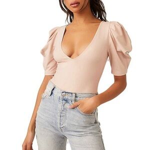 Free People Bodysuit Intimately Va Va Voop SS